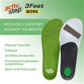 Rock Fall 3FW001M Activ-Step 3Feet Work Anti-Static Mid Footbed Insoles