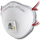 3M 8833 FFP3DR Valved Cup-Shaped Disposable Masks (Pack 10)