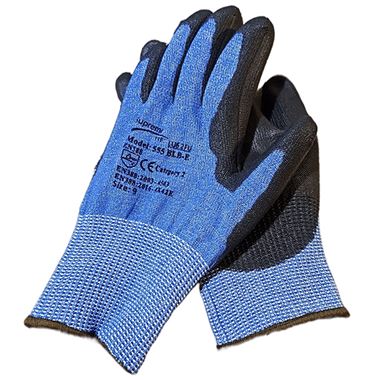 Supreme 555BLB-E Cut E Blue Liner Work Gloves with PU Coating - 13g