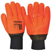 Portwest A450 Weatherproof Hi Vis Gloves with PVC Coating - 12g