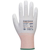 Portwest A697 LR13 ESD Antistatic Cut B Gloves with PU Palm Coating - 13 gauge (Pack of 12)