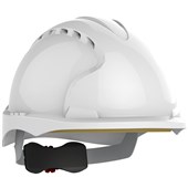JSP EVO3 Short Peak Safety Helmet - Vented Wheel Ratchet Micro Peak