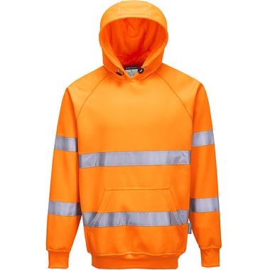 Portwest B304 Orange Hi Vis Hooded Sweatshirt 