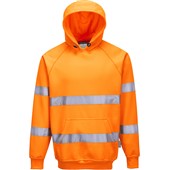 Portwest B304 Orange Hi Vis Hooded Sweatshirt 