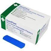 Blue Washproof Catering Plasters 7.2cmx2.5cm (Pack of 100)