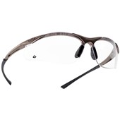 Bolle Contour CONTPSI Clear Safety Glasses with Microfibre Pouch - Anti Scratch & Anti Fog Platinum Lens