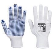 Portwest A110 Polka Dot White Work Gloves - 13g