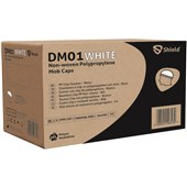 Polyco DM01 White Double Stitched Mob Caps (Pack 1000)