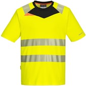 Portwest DX413 DX4 Yellow Stretch Hi Vis T-Shirt