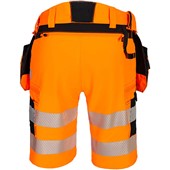 Portwest DX446 DX4 Orange Stretch Hi Vis Holster Pocket Shorts