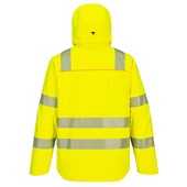Portwest DX462 DX4 Yellow Stretch Waterproof Breathable Hi Vis Shell Rain Jacket