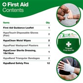 Travel First Aid Kit in Vinyl Wallet