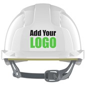 JSP EVOLite Custom Printed Safety Helmet - Vented Slip Ratchet Mid Peak