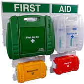 BS8599-1 First Aid, Eye Wash, Body Fluid & Burn First Aid Station (Large)
