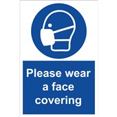 Please Wear A Face Covering Safety Sign