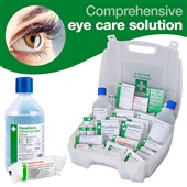 HSE 1-10 Person First Aid Kit with Eye Wash (2 x 500ml Eyewash)