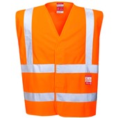Portwest FR75 Orange Bizflame Work Flame Resistant Hi Vis Vest