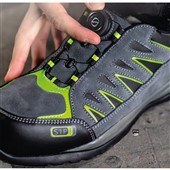 Portwest FT18 Grey/Green Steelite Wire Lace Safety Trainer S1P HRO