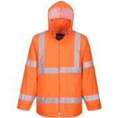 Portwest H440 Orange Hi Vis Waterproof Jacket