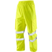 Leo Workwear Appledore Yellow LTEC 3K Waterproof Hi Vis Trouser