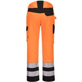 Portwest PW241 PW2 Orange/Black Polycotton Hi Vis Service Trouser
