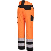 Portwest PW241 PW2 Orange/Black Polycotton Hi Vis Service Trouser