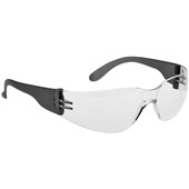 Portwest PW32 Wrap Around Clear Safety Glasses - Anti Scratch Lens