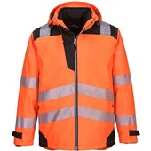 Portwest PW365 PW3 Orange/Black Waterproof Hi Vis 3-in-1 Jacket