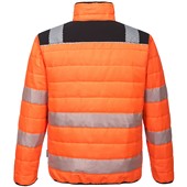 Portwest PW371 PW3 Orange Padded Hi Vis Baffle Jacket