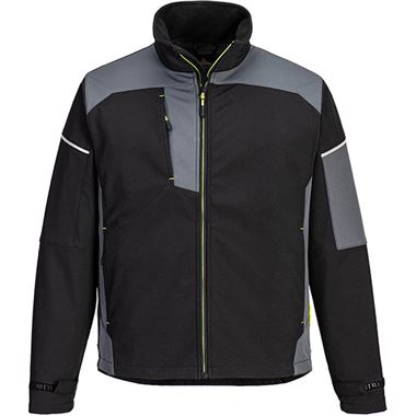 Portwest PW378 PW3 Black Fleece Lined Softshell Jacket (3L)