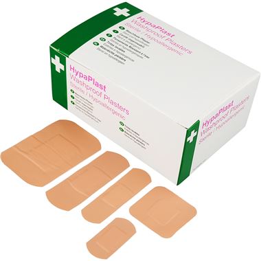 HypaPlast Washproof Plasters Assorted (Pack 100)