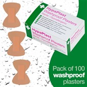 HypaPlast Washproof Plasters Fingertip (Pack 100)