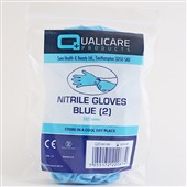 First Aid Nitrile Gloves Blue (Pair) 