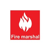 Fire Marshal Helmet Sticker  
