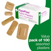 Assorted Fabric Plasters (Pack of 100)