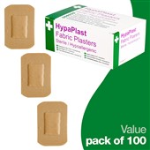 HypaPlast Fabric Plasters 7.2cm x 5cm (Pack 100)