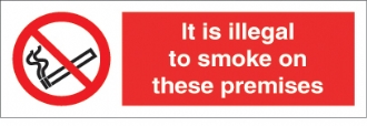 It is illegal to smoke on...premises 