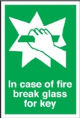 in case of fire break glass 
