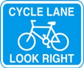 cycle lane right without channel 