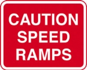 caution speed ramps no channel