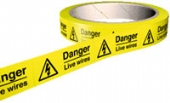danger live wires 