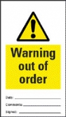 warning out of order 