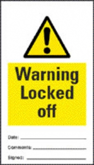 warning locked off (pack of 10) 