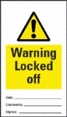 warning locked off (pack of 10) 