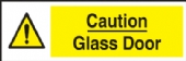 caution glass door 