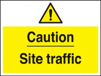 caution site traffic 