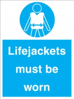 lifejackets must be worn 