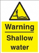warning - shallow water 