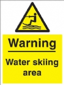 warning - water skiing area 