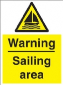 warning - sailing area 
